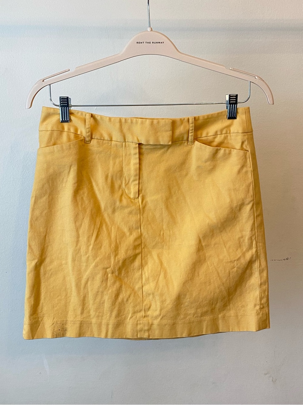 Ann Taylor LOFT Sunlit Yellow Cotton Skirt